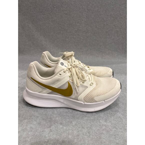 Nike Swift 3 Women Size 8 White Gold Performance Running Sneakers Trainers Shoes - Picture 6 of 11